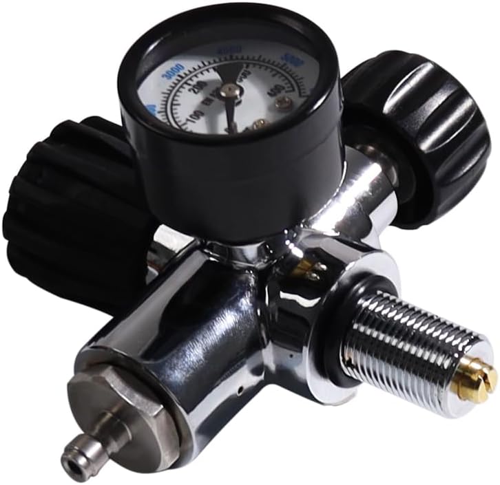 TUXING 6000PSI High Pressure PCP Paintball Fill Station, 6000PSI Gauge, Stainless Steel Valve HPA CO2 Tank DIN Charging System (M18*1.5) - Image 5